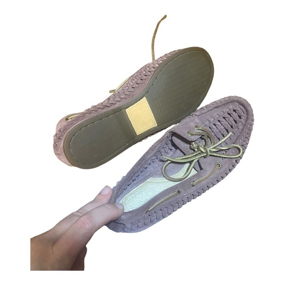 Frye Quincy woven Boat 7M mauve - Picture 5 of 10